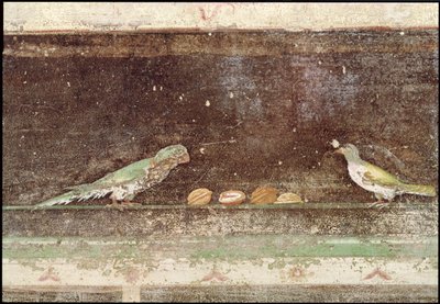 Birds Eating Nuts (detail) by Roman